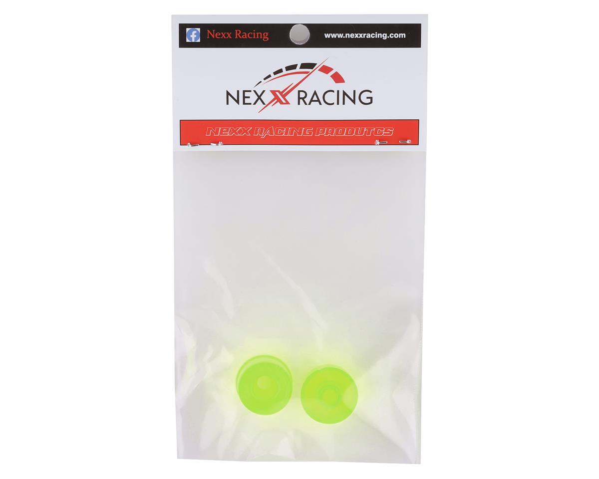 NEXX Racing Mini-Z 2WD Solid Rear Rim (2) (Neon Green) (1mm Offset)