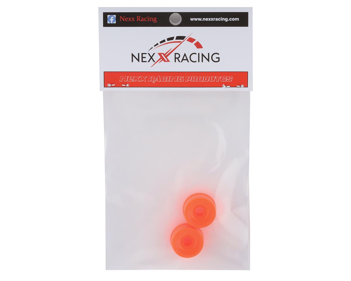 NEXX NX-050 Racing Mini-Z 2WD Solid Front Rim (2) (Neon Orange) (1mm Offset)