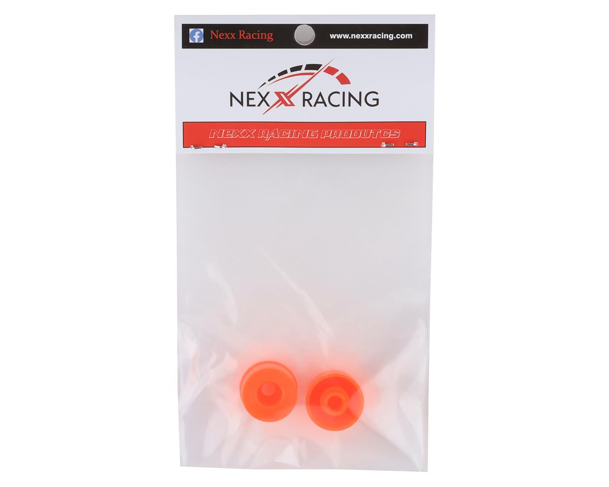 NEXX Racing NX-053 Mini-Z 2WD Solid Rear Rim (2) (Neon Orange) (0mm Offset)