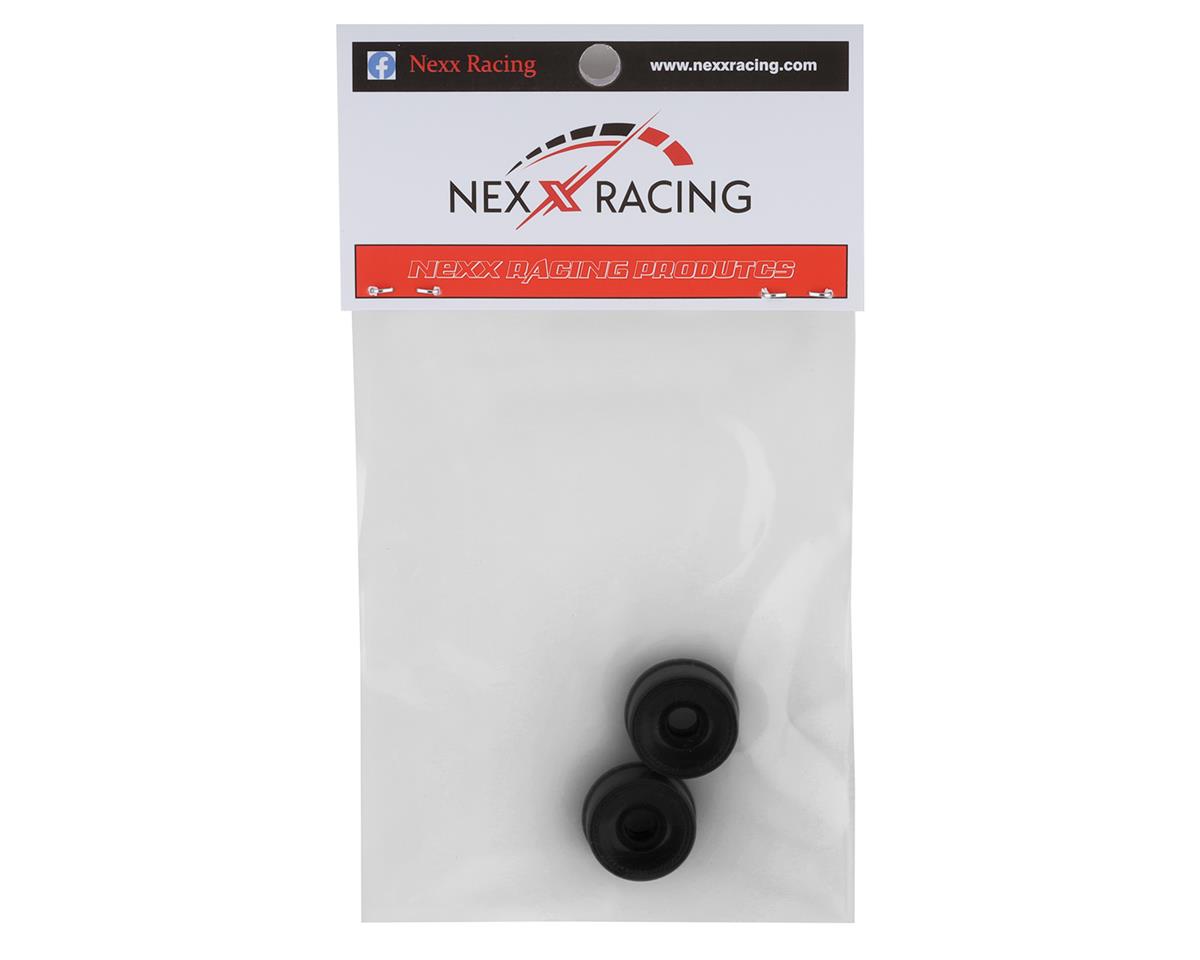 NEXX Racing NX-095 Mini-Z 2WD Llanta delantera sólida (2) (negro) (desplazamiento de 2 mm)