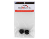 Llanta trasera sólida NEXX NX-100 Racing Mini-Z 2WD (2) (negra) (desplazamiento de 3 mm)