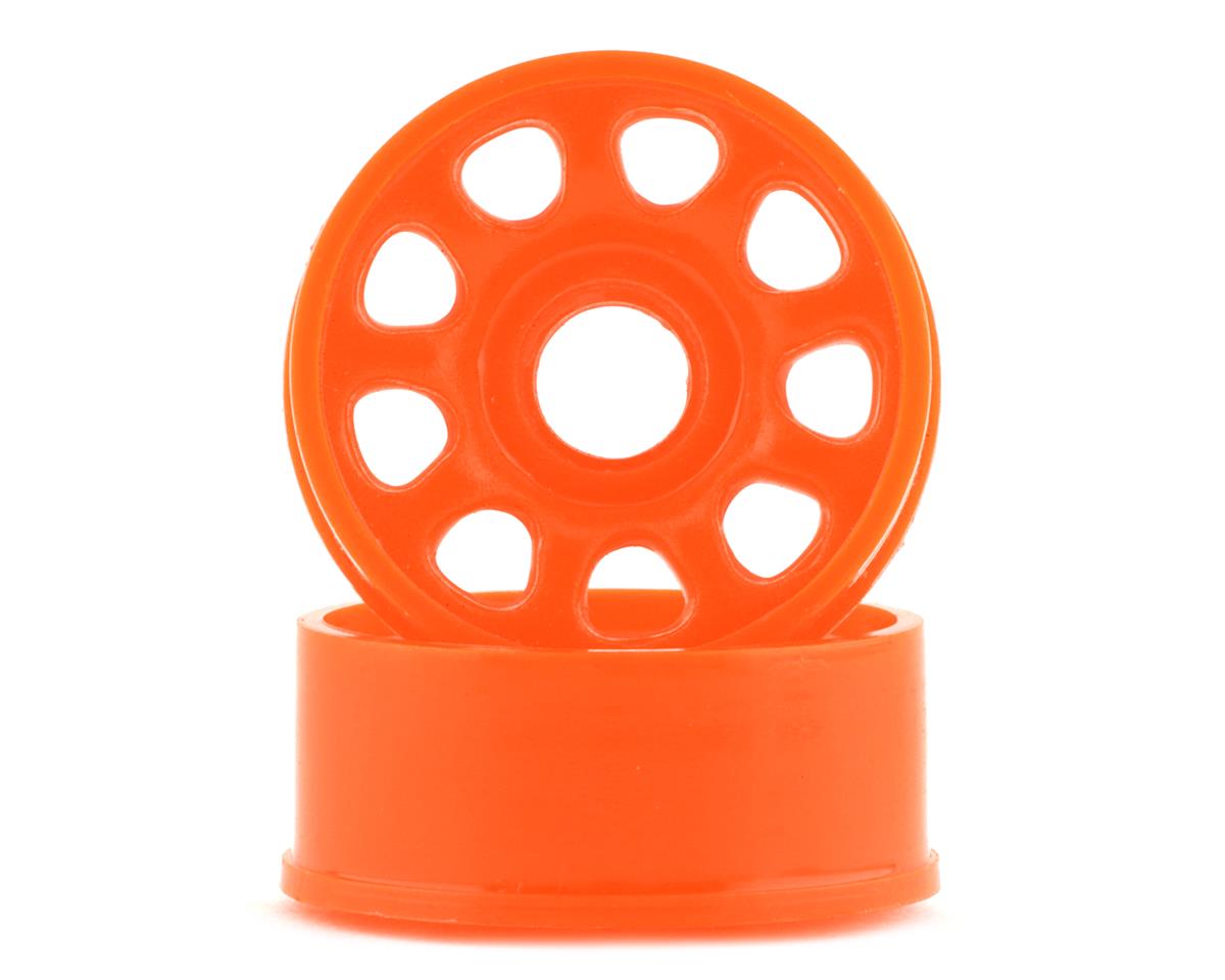 NEXX NX-218 Racing Mini-Z 2WD 9 Spoke Front Rim (2) (Neon Orange) (1mm Offset)