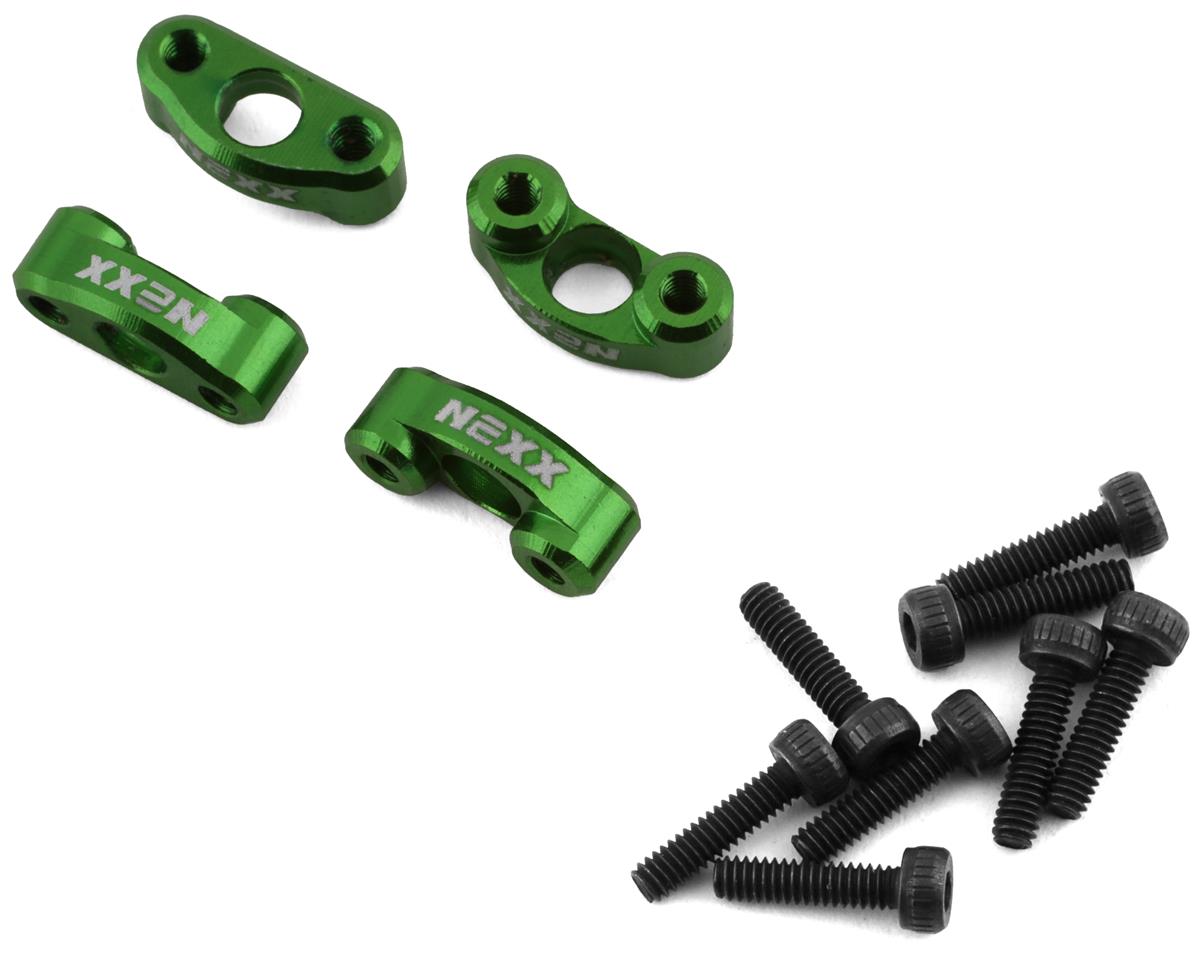 NEXX Racing NX-243 Aluminum Shock Holder Set (Kyosho Mini-Z 4x4) (Green) (4)