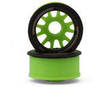 NEXX Racing Mini-Z RWD "JUD" EVO Front Threaded Side-Wall Carbon-Fiber Rims (2mm Offset) (Green) (2)
