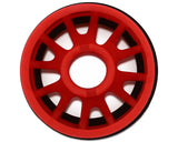 NEXX Racing Mini-Z RWD"JUD" EVO Rear Threaded Side-Wall Carbon Fiber Rims (0mm Offset) (Red) (2) (Wide)
