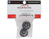 NEXX Racing Mini-Z RWD "JUD" EVO Rear Threaded Side-Wall Carbon Fiber Rims (2mm Offset) (Grey) (2)
