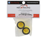 NEXX Racing Mini-Z RWD "JUD" EVO Rear Threaded Side-Wall Carbon Fiber Rims (2mm Offset) (Yellow) (2)