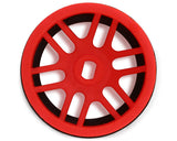 NEXX Racing Mini-Z AWD "JUD" EVO Front Threaded Side-Wall Carbon Fiber Rims (0mm Offset) (Red) (2)