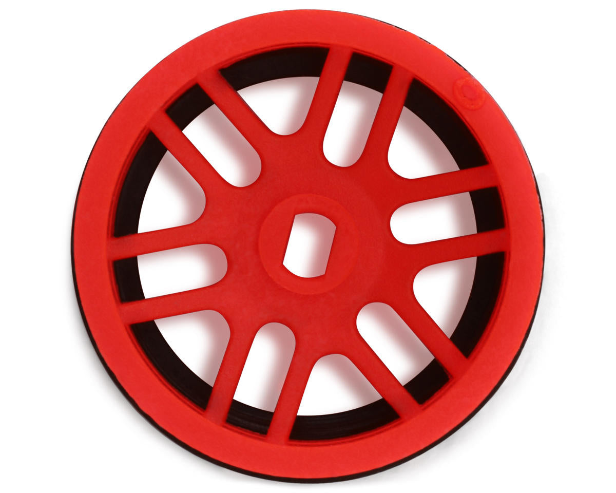 NEXX Racing Mini-Z AWD "JUD" EVO Front Threaded Side-Wall Carbon Fiber Rims (0mm Offset) (Red) (2)