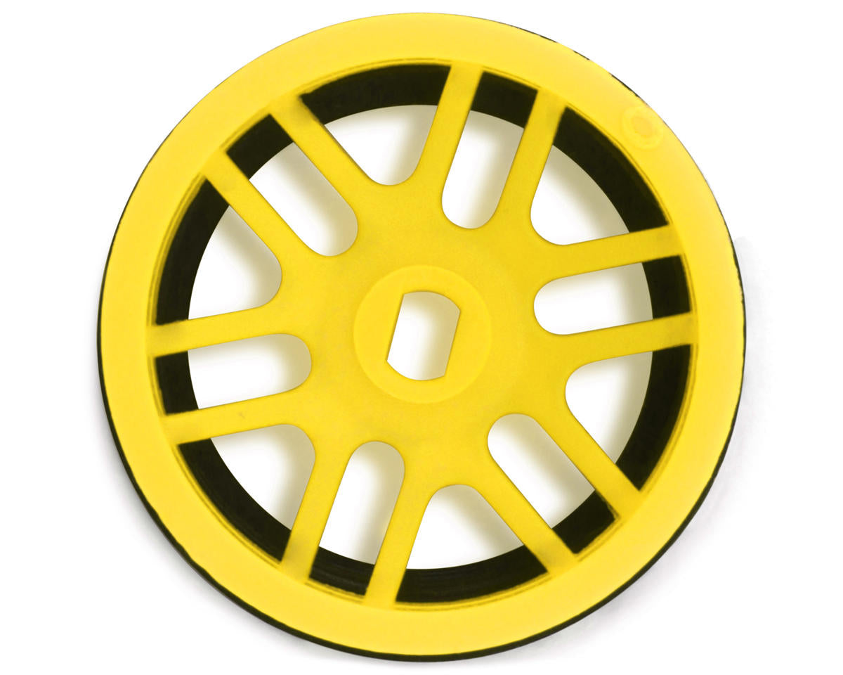 NEXX Racing Mini-Z AWD "JUD" EVO Front Threaded Side-Wall Carbon Fiber Rims (0mm Offset) (Yellow) (2)