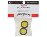 NEXX Racing Mini-Z AWD "JUD" EVO Front Threaded Side-Wall Carbon Fiber Rims (0mm Offset) (Yellow) (2)