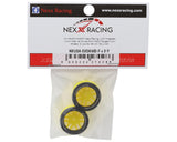 NEXX Racing Mini-Z AWD "JUD" EVO Front Threaded Side-Wall Carbon Fiber Rims (2mm Offset) (Yellow) (2)
