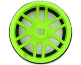 NEXX Racing Mini-Z AWD "JUD" EVO Rear Threaded Side-Wall Carbon Fiber Rims (0mm Offset) (Green) (2)