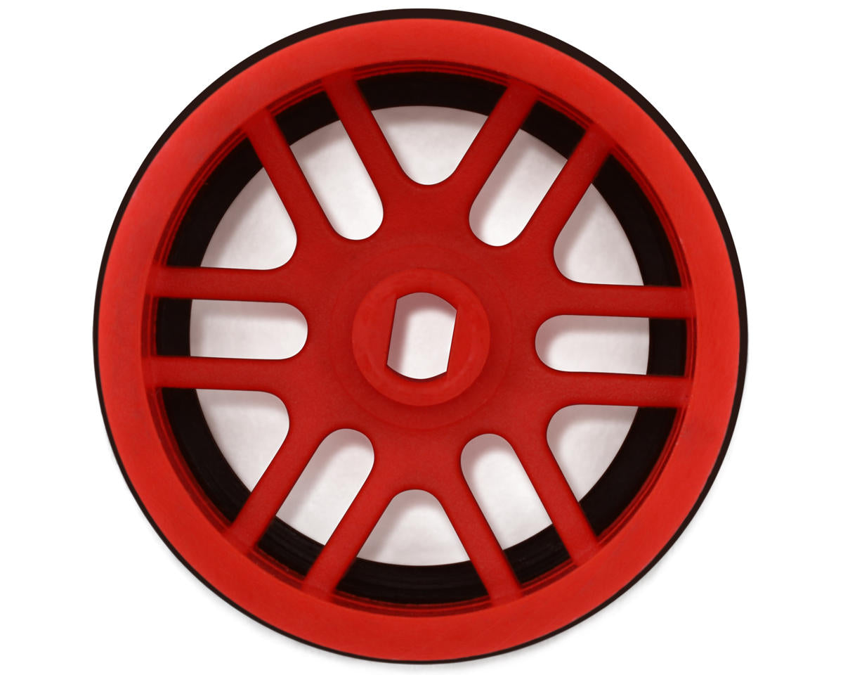 NEXX Racing Mini-Z AWD "JUD" EVO Rear Threaded Side-Wall Carbon Fiber Rims (-1mm Offset) (Red) (2)
