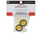 NEXX Racing Mini-Z AWD "JUD" EVO Rear Threaded Side-Wall Carbon Fiber Rims (3mm Offset) (Yellow) (2)