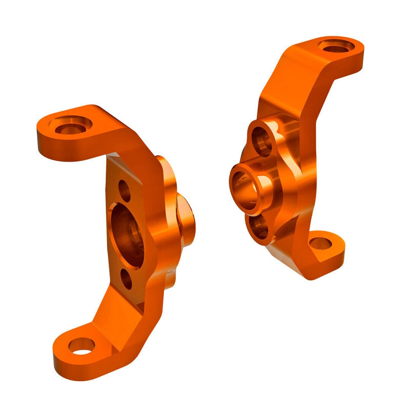 Traxxas 9733-ORNG TRX-4M Left & Right Aluminum Caster Blocks (Orange)