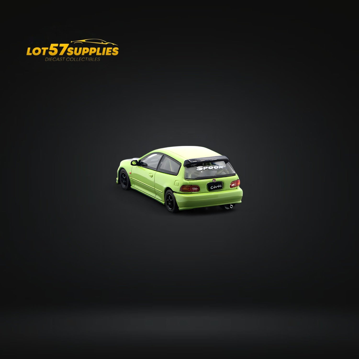 Street Weapon Honda Civic EG6 Spoon Green Livery 1:64