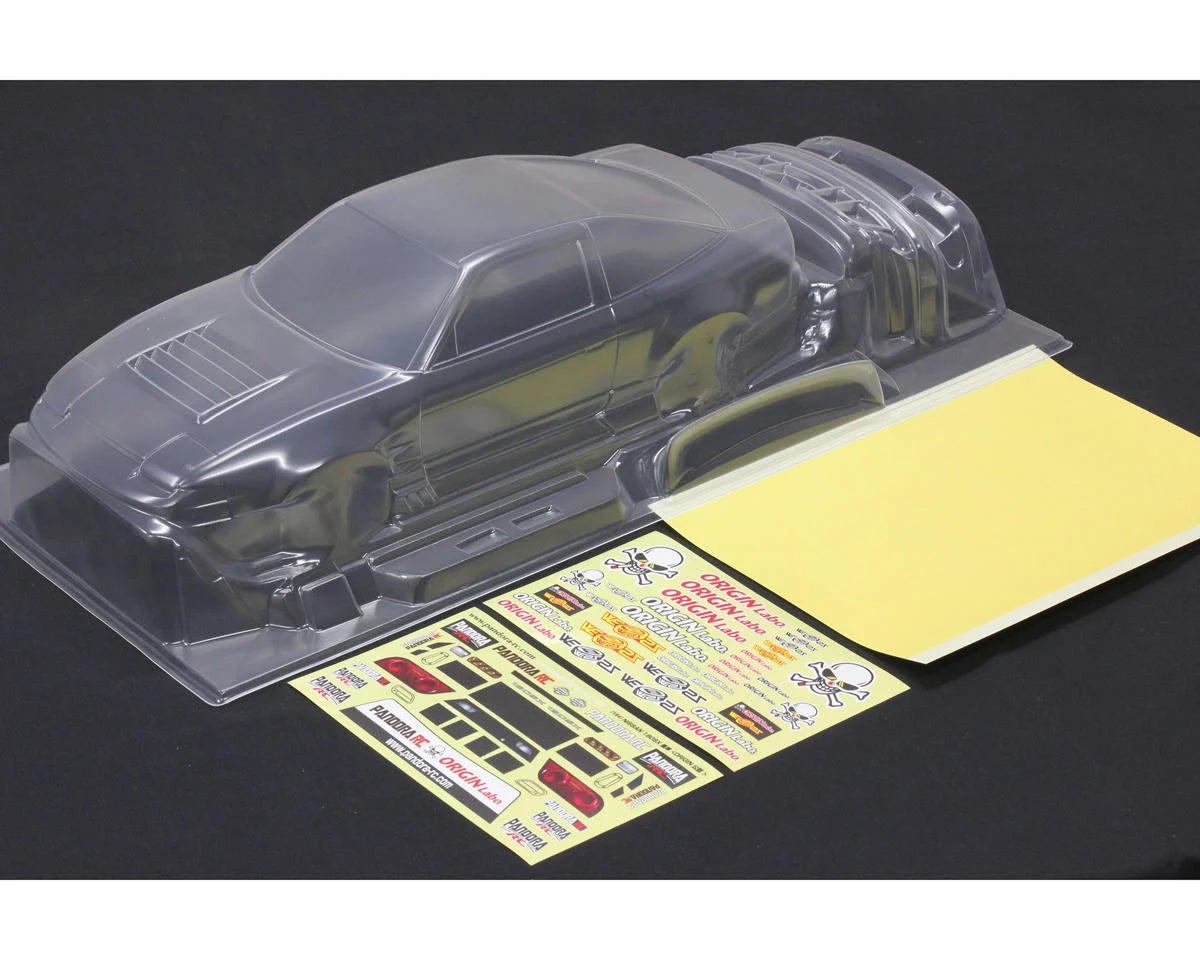 Pandora PAB-3194 RC 1/10 Nissan RPS13 180SX ORIGIN Labo. Fujin (Wind God) (Clear) (257-260mm)