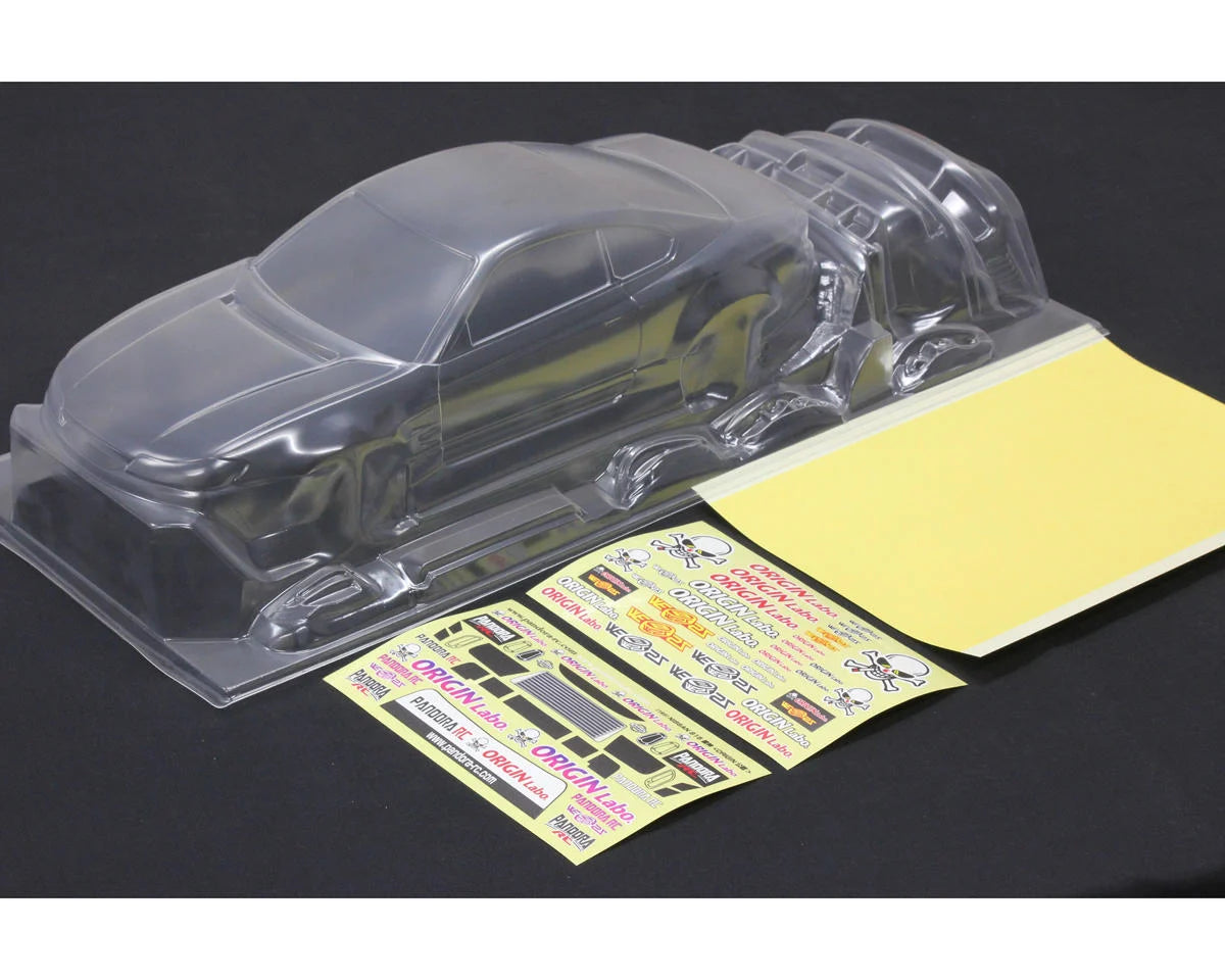 Pandora PAB-3195 RC 1/10 Nissan Silvia S15 ORIGIN Labo Raijin Drift Body Set (Clear) (257-260mm)
