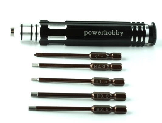 Powerhobby PH-Hex Driver Set Hex / Mulit Driver Magnetic RC Tool Set 1.5mm 2mm 2.5mm 3mm