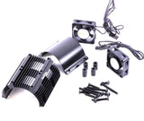 Powerhobby Heat Sink w Twin Turbo High Speed Cooling Fans 1/8 Motors Black