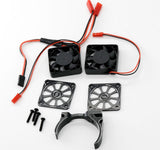 Powerhobby Aluminum Dual High Speed Cooling Fans Blue FOR 1/5 Motor