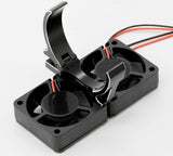 Powerhobby Aluminum Dual High Speed Cooling Fans Blue FOR 1/5 Motor
