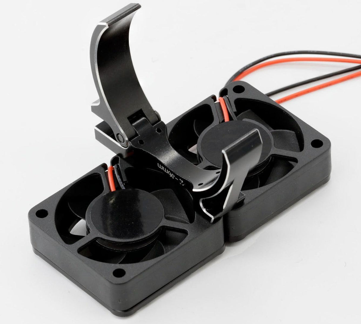Powerhobby 1/5 Aluminum Heatsink Dual High Speed Cooling Fans w/Cover Black