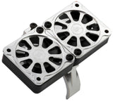Powerhobby Aluminum Dual High Speed Cooling Fans Blue FOR 1/5 Motor