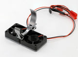 Powerhobby 1/10 Car Aluminum Heatsink 30mm Twin Turbo Cooling Fans Mount Gun