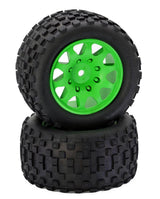 Powerhobby SCORPION XL Belted Tires / Viper Wheels (4) FOR Traxxas X-Maxx GREEN