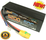 Powerhobby 4S 5200mAh 50C-100C Lipo Battery Hard Case XT90 Anti-Spark Plug