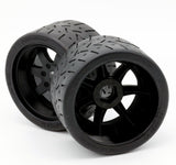 Powerhobby 1/8 Gripper 54/100 Belted Mounted Tires 17mm Black Wheels