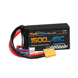 Powerhobby 3S 11.1V 1500mAh 45C Lipo Battery with XT60 Connector 3-Cell