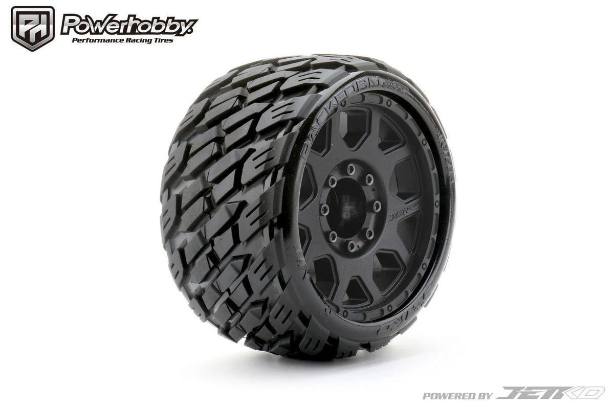 Powerhobby PHB1603CBMSGB 1/8 SGT 3.8 Rockform Belted Mounted Tires (2) 17MM Low Profile
