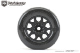 Powerhobby PHB1804CBMSGB 1/8 MT 3.8 Super Sonic Belted Mounted Tires w Removable Hex Wheels (2)