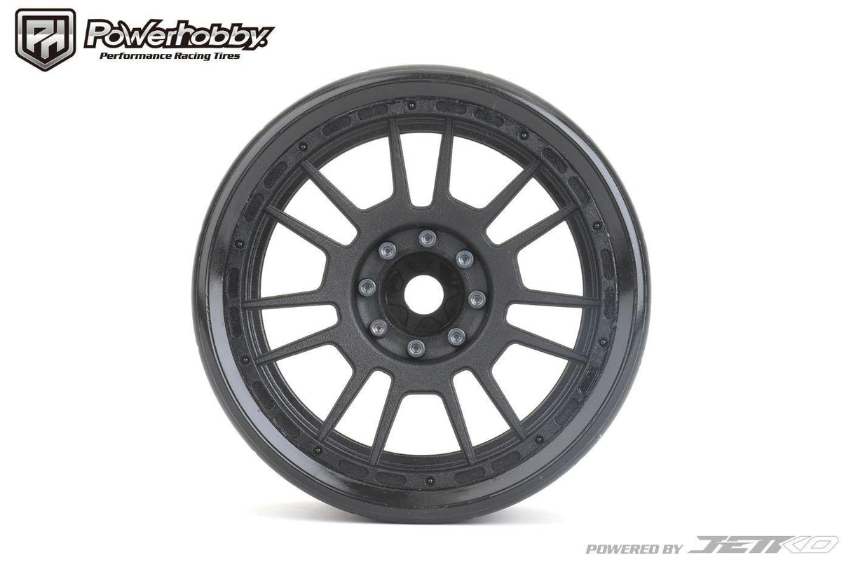 Powerhobby 1/8 MT 4.0 Phoenix Belted Mounted Tires w Removable Hex Wheels (2)