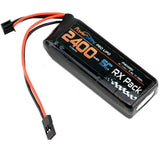 Powerhobby 2S 7.4V 2400mAh 5C RX Receiver Lipo Battery Pack Servo Connector