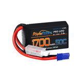Powerhobby 2S 1700mAh 50C LiPo Battery w EC2 Plug : Losi Mini-B