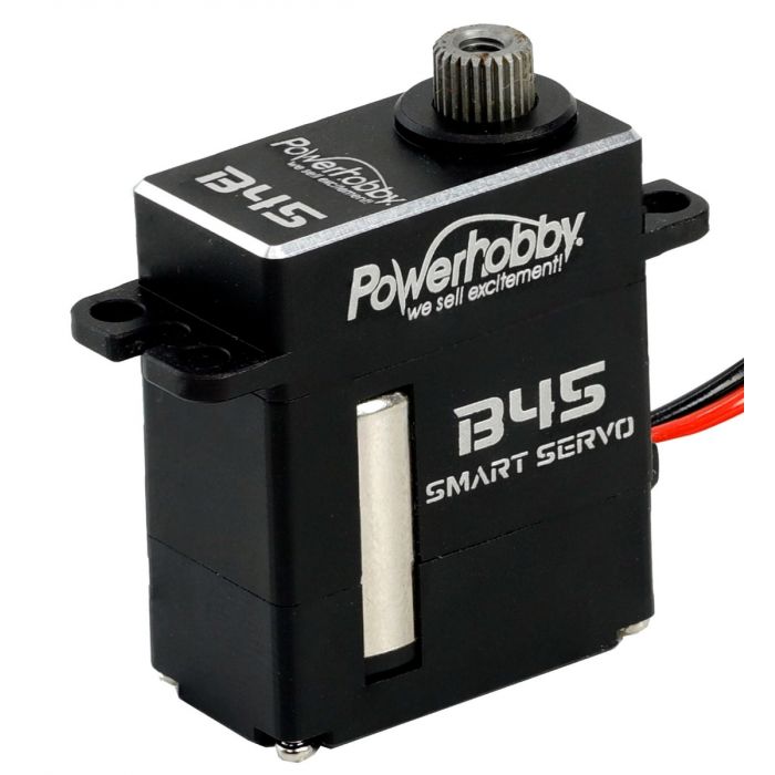 Microservo/cabrestante inteligente digital de aluminio Powerhobby B45