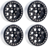 Powerhobby B2 Aluminum 1.9 Beadlock Wheels 9mm Hubs Black (4) 1/10 Rock Crawler