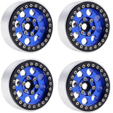 Powerhobby B2 Aluminum 1.9 Beadlock Wheels 9mm Hubs Blue (4) 1/10 Rock Crawler