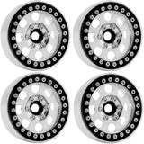 Powerhobby B2 Aluminum 1.9 Beadlock Wheels 9mm Hubs Silver (4) 1/10 Rock Crawler