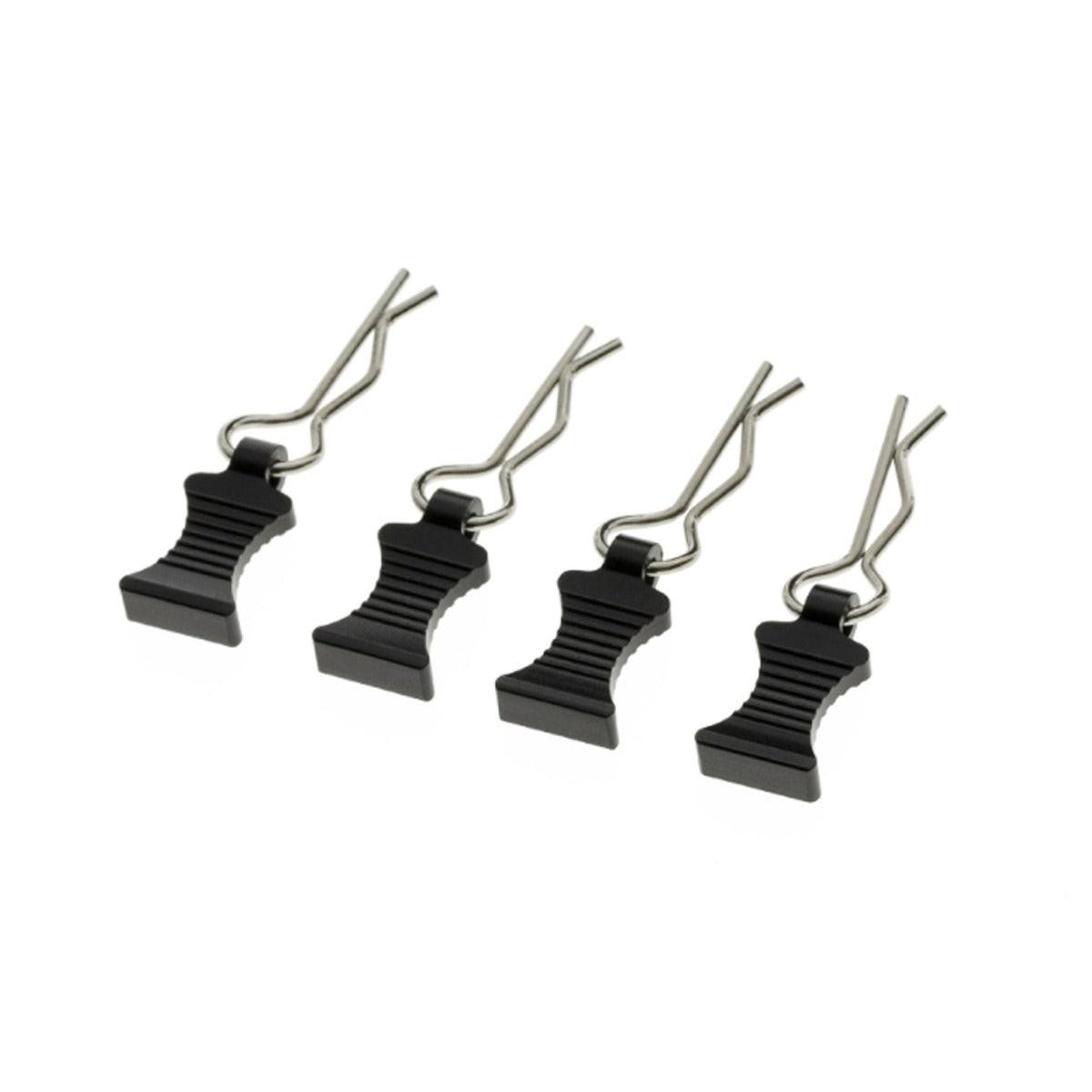 Powerhobby Pro Aluminum Easy Pull 1/10 1/8 Body Clips Pink (4)