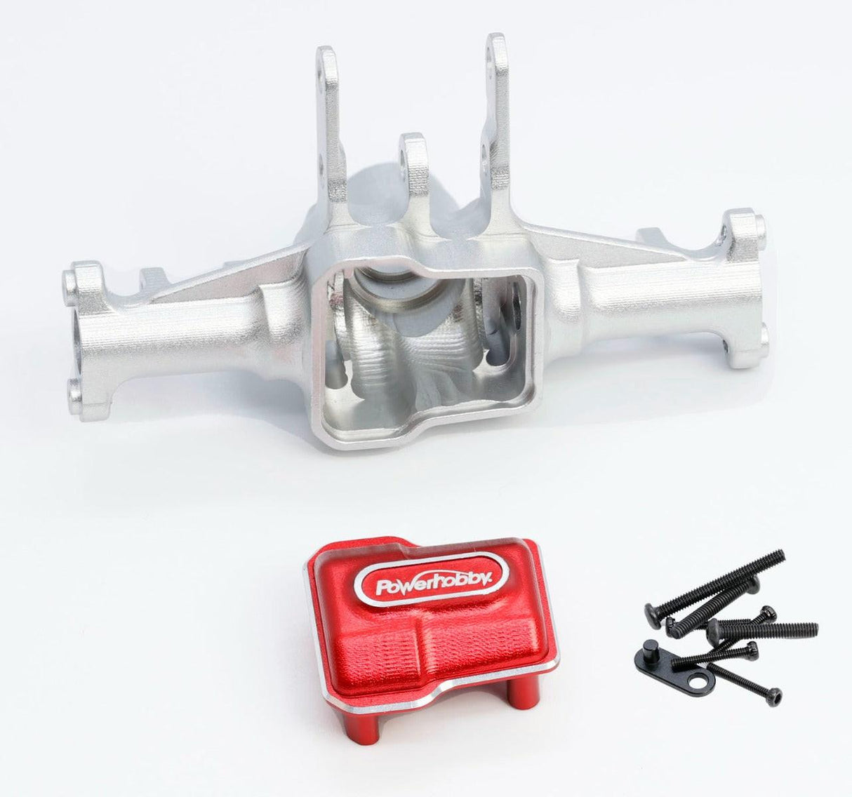 Powerhobby Aluminum Front Axle Housing Silver FOR Traxxas TRX-4M TRX4M