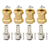 Powerhobby 17mm Brass Hex Wheels Hub Drive Adapter Axial SCX10