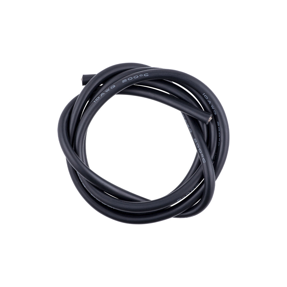 Powerhobby 10AWG RC Silicone Hookup Wire Black 1 Meter