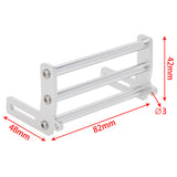Powerhobby Aluminum Front Bumper Silber FOR TRX-4 SCX10 Rock Crawler