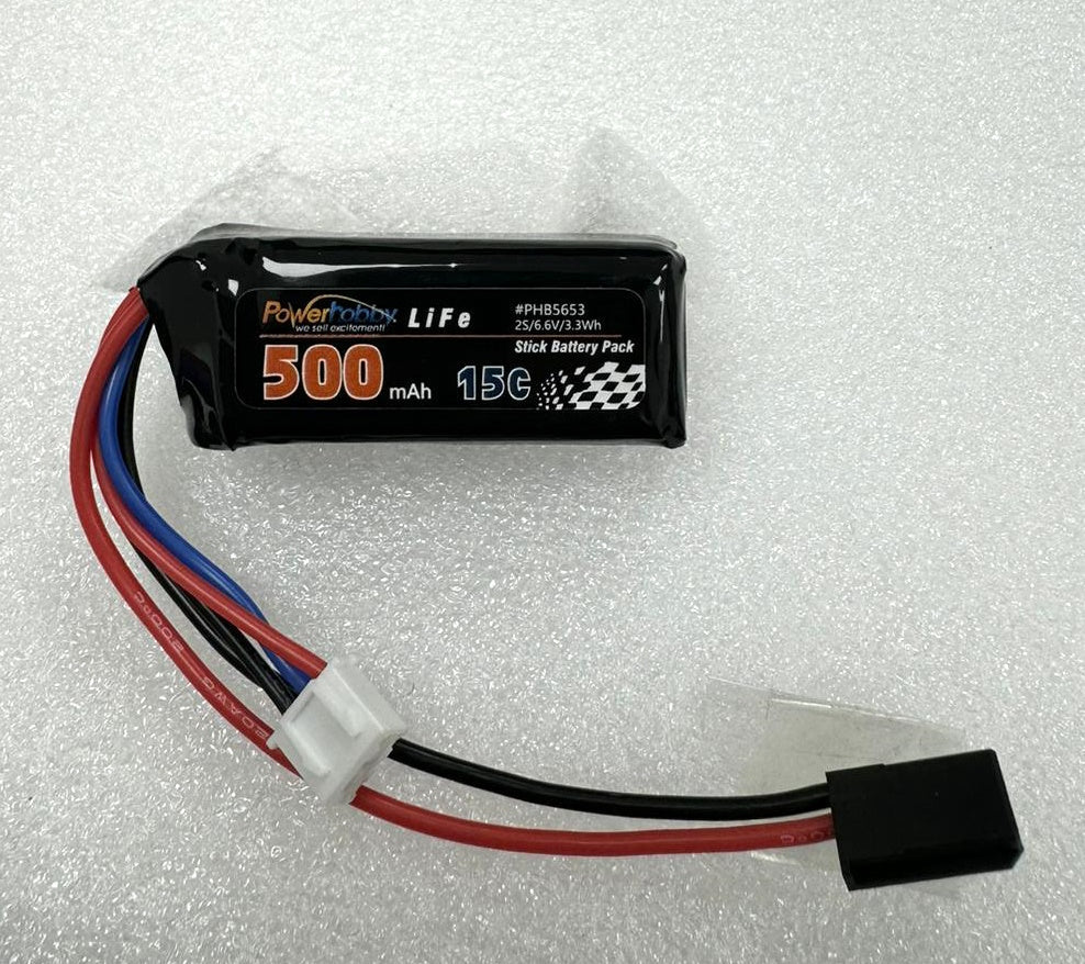 Powerhobby LiFe 6.6V 500mah 15C Stick Battery Pack