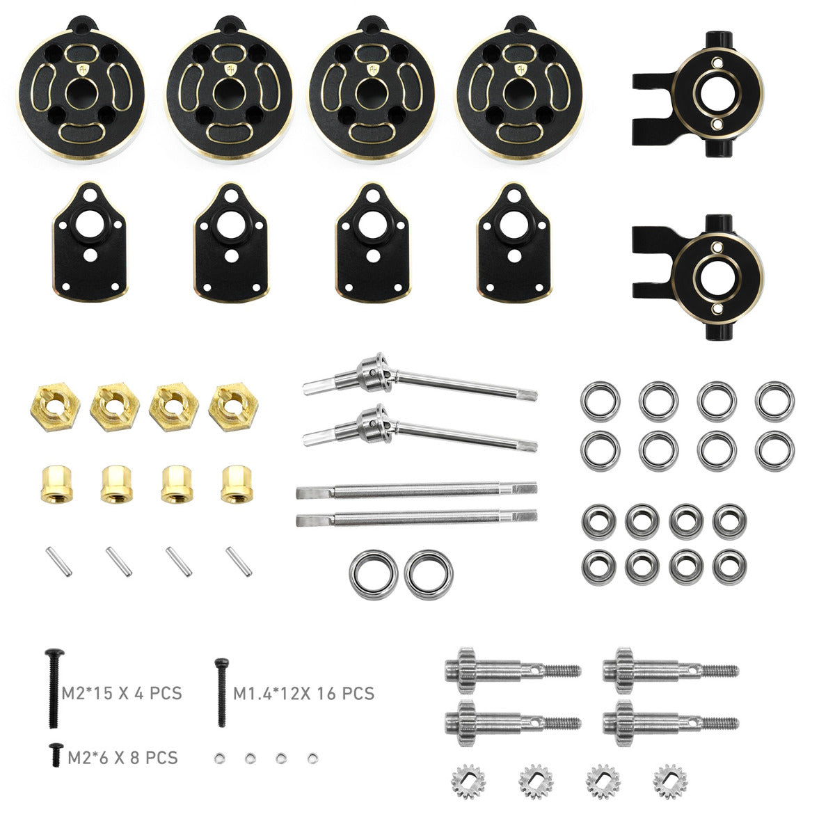 Powerhobby Brass Front / Rear Portals FOR Traxxas TRX-4M